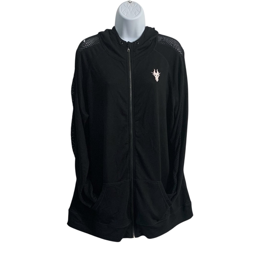TORRID X Disney Villains Maleficent Lightweight Hoodie Sz 3X - Picture 3 of 10